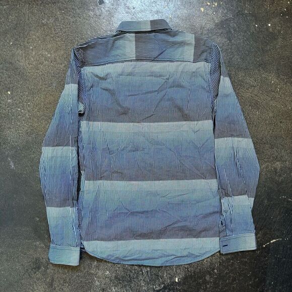 Armani Exchange Slim Fit Button Up Long Sleeve Shirt Striped Mens Size XS - Picture 7 of 10